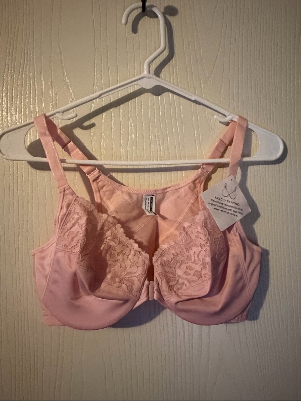 DotVol Women's Front Closure Unlined Underwire Posture Back Everyday Bra 36C